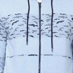 เสื้อฮู้ดซิปเต็มตัวพิมพ์ลายพรางแบบกำหนดเอง OEM ผ้าฝ้ายฟลีซ ลายพราง ฤดูใบไม้ผลิ เป็นมิตรกับสิ่งแวดล้อม สตรีทแวร์ แบรนด์ส่วนตัวสำหรับผู้ชาย ขายส่ง - Product Image 6