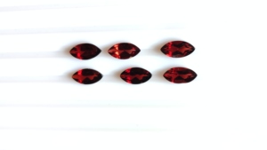 Lot en gros de pierres précieuses naturelles de grenat rouge du Mozambique, taille marquise, facettées, calibrées AAA, de 3x6mm à 5x10mm, pour bijoux - Product Image 6