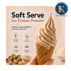 Mezcla de Polvo para Helado Suave de Avellana, Bolsa de 1.3 kg, Marca King Feng Chuen, Certificación HACCP ISO22000, 16 Meses de Vida Útil, TW - Product Image 1