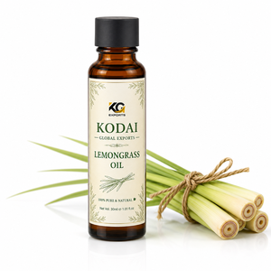 Aceite Esencial de Limoncillo de Tamil Nadu 100% Puro y Natural de Primera Calidad, Destilado al Vapor, para Aromaterapia y Cuidado Facial, Kodai Global Export - Product Image 1