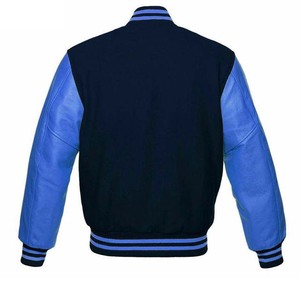 Custom Chenille Embroidery Leather Sleeve Baseball Letterman Varsity Jackets for <b>Men's</b> Wool College Baseball Jacket For <b>Men</b> 2025 - Product Image 2