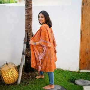 Vestido Kimono Elegante de Verano para Mujer, Cintura Natural, Largo hasta el Suelo, Tie Dye, Ecológico y Transpirable - Product Image 1