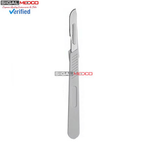 Sterile Surgical Blades #21 FREE Plastic BP Scalpel Handle Manual CE Certified Dental Medical Surgical Disposable Stainless - Product Image 4