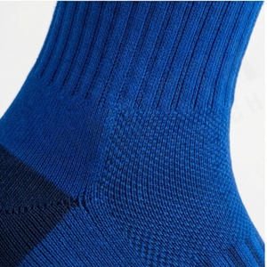Blue Crew <b>Socks</b> Breathable Polyester Spandex <b>Running</b> Athletic Support Summer Adult Regular Fit Knitted Solid Color - Product Image 4