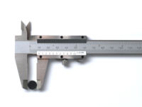 Pied à coulisse de laboratoire en acier inoxydable, précision +/-0,01 mm, résolution 0,01 mm, molette pratique