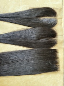 Vietnamese Indian Hair Straight Remy Human Extensions Full Size Lace Closure Frontal All Colors <b>Body</b> <b>Wave</b> Super Double Drawn - Product Image 4