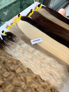 ผมตรงสีฟอกขาวแบบสองชั้นสำหรับผู้บริจาคผมดิบแบบเวียดนาม - Product Image 6