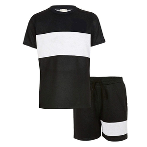 Conjunto de Camiseta y Pantalones Cortos de Verano para Hombre, Personalizable, OEM, Casual, Tejido de Algodón Transpirable, con Logotipo Personalizado, Superventas - Product Image 3
