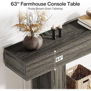 Consolle Lunga in Legno per Ingresso o Divano, Eleganti Tavoli Consolle per Arredamento Casa - Product Image 5