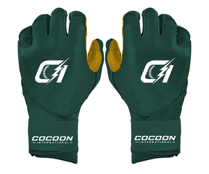 Gants de baseball personnalisés en cuir véritable, design performant pour l'athlétisme, gants de frappe de baseball haut de gamme, dos en cuir de vachette, face en cabretta. - Product Image 1