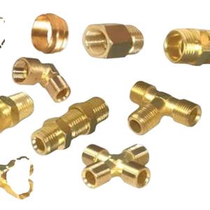 Raccords de tuyauterie en laiton sur mesure de haute qualité, connecteurs filetés sur mesure, matériel de plomberie industrielle pour système de gaz liquéfié - Product Image 1