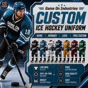 Complete Outfit Full Print OEM ODM Service Ice Hockey Uniform For Team Wear Custom Name Number Sublimated Jersey and Pants - Product Image 6