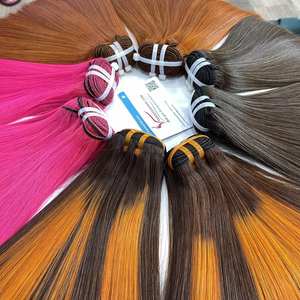 Paquete de trama recta de hueso de tendencia de color superior Extensiones de cabello de color degradado 100% cabello virgen crudo HECHO DE Vietnam de alta calidad - Product Image 2