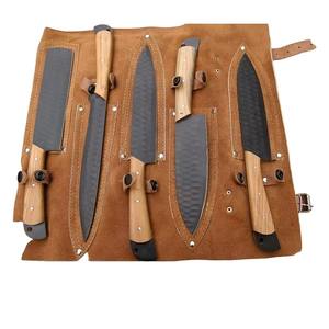 Professional 5-Piece D2 Steel Handmade Chef Kitchen <b>Knives</b> Plastic Handles Drop Point <b>Blade</b> OEM Customizable-MS Enterprise - Product Image 3