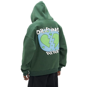 Oem Wholesale Men <b>Hoodies</b> 100% Cotton Fleece Anti-Pilling Breathable Comfortable Casual Wear High Quality <b>Lightweight</b> Winter - Product Image 2