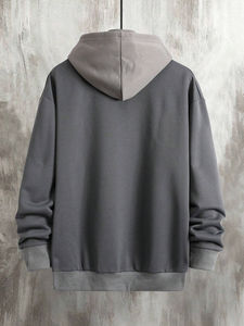 High Quality 100% Cotton Fleece Quarter Zip Hoodie Winter Embroidered Men's Oversized Hoodies - Product Image 3