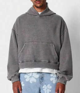 Sudadera con Capucha de Felpa Tejida para Hombre de Alta Calidad, Logotipo Bordado Personalizado, Colores Personalizados, Transpirable, Invierno, 100% Algodón, Ropa Urbana - Product Image 1