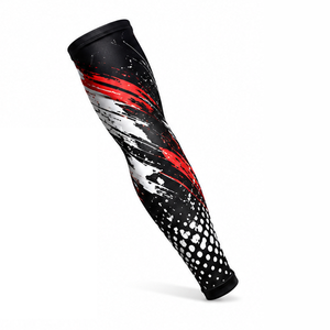 Mangas de compresión deportivas para hombre, personalizadas, transpirables, elásticas, de soporte y protección para fitness, running, ciclismo y entrenamiento. - Product Image 2