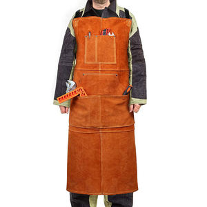 SALUBRIOUS SPORTS New Fashion High Quality Genuine Leather Waist Bib Apron Custom Logo Durable Lightweight Washable Sleeved - Product Image 5