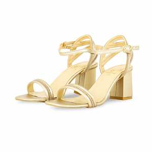 Sandalias de tacón doradas FN6094 Diseño elegante y elegante - Product Image 3