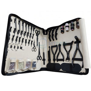Complete Professional Hair Extension <b>Tool</b> Kit Stainless Steel Pliers Hook Needle <b>Thread</b> Loop Set For Salon Hair Extension <b>tools</b> - Product Image 1