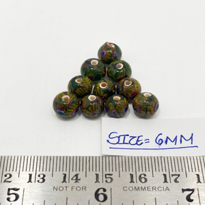 Perles de verre Millefiori artisanales en gros, multicolores, style italien, perles de mosaïque pour la fabrication de bijoux artisanaux - Product Image 1