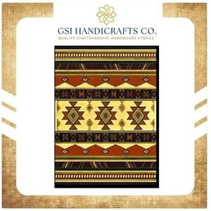 Tapis de couloir rectangulaire à poils plats, style géométrique sud-ouest, dernier cri, pour entrée et couloir - Product Image 3