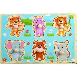 Rompecabezas con clavijas de Aprendizaje Temprano Wudly-Rompecabezas de perilla pequeña - Product Image 2