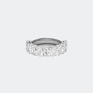 Bague demi-éternité en or 9 carats avec diamants taille radiant sertis à griffes, 3,00 carats au total - Product Image 2
