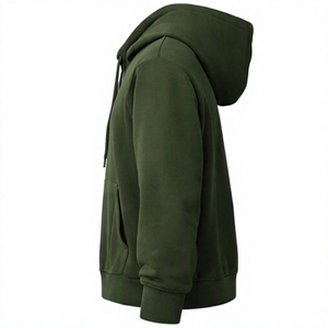 Sweat-shirts à capuche coupe classique épais pour couples, style vintage, hiver, 100% coton, imprimés, teints unis, couleurs personnalisées, OEM - Product Image 4