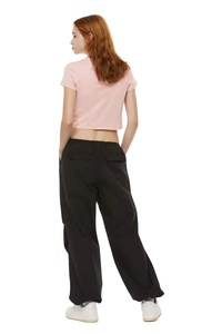 T-shirt uni en coton personnalisé avec logo court T-shirts pour femmes T-shirts fitness fit T-shirts pour femmes moulants pour femmes T-shirt pour femmes - Product Image 3