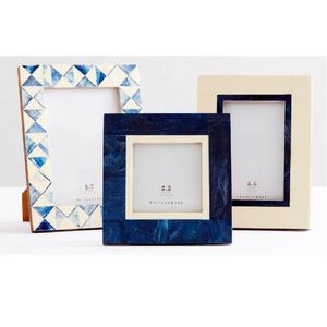 Marco de fotos con incrustaciones de hueso de Chevron multicolor de alta calidad, marco de fotos de escritorio de mesa, marco de fotos con incrustaciones de hueso hecho a mano - Product Image 5