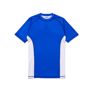 Haut de compression personnalisé pour homme à manches courtes, protection UV, séchage rapide, pour entraînement BJJ et MMA (No-Gi), sublimation OEM - Product Image 2