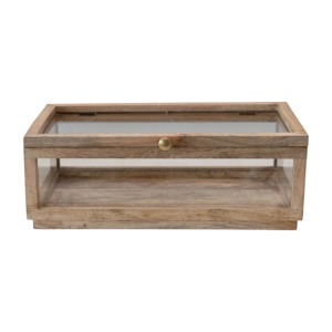 Modern Glass And Wood Organizer <b>Box</b> Perfect For Display Storage And Gifting Helps Organize Jewelry Watches And Accessories - Product Image 6