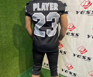 Camisetas de Fútbol Americano Personalizadas Unisex para Jóvenes, Impresas, Transpirables, de Secado Rápido, de Alta Calidad, de Manga Corta, Conjuntos de Ropa Deportiva para Equipos - Product Image 6