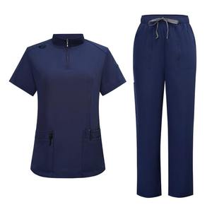 Collar Zipper Medical Scrubs <b>Set</b> for <b>Doctors</b> and Nurses Surgical Uniform Hand Washing Suit Zipper Collar Medical Uniform <b>Doctor</b> - Product Image 3