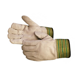 Gants de travail en cuir de vachette de qualité supérieure, résistants à l'abrasion, gants de travail canadiens robustes, gants de jardinage pour usage domestique - Product Image 2