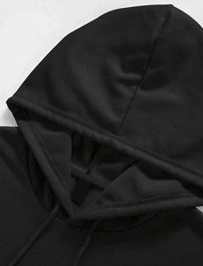 Sweat à capuche oversize en coton/polyester pour homme, tendance 2025, brodé, style streetwear, molleton épais, épaules tombantes, taille XL, automne - Product Image 3
