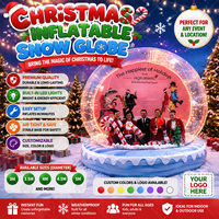Boule à neige géante Tente à bulles Maison personnalisée 3m 4m 5m Grottes gonflables Taille humaine Boule à neige Grande bulle Gonflable Globe de Noël