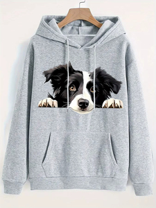 Sudaderas con Capucha para Mujer, Nueva Calidad 2026, Otoño e Invierno, Sudadera con Capucha con Estampado de Cachorro de Border Collie, Sudadera con Capucha para las Cuatro Estaciones - Product Image 6