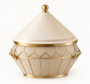 Nouvelle casserole en acier inoxydable blanc avec couvercle, design moderne, diamètre 20 cm, compatible gaz et induction, pour dîner et service de table - Product Image 1