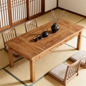 Mesa de Comedor Clásica de Madera Adaptable para Cocina, Café y Desayuno - Solo Mesa - Product Image 2