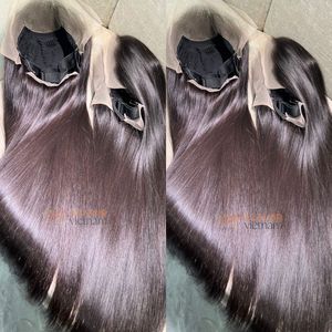 Pelucas al por mayor de alta calidad 13x6 HD con encaje frontal, sin pegamento, cabello humano 100% Remy vietnamita, cutícula alineada, pequeñas y largas. - Product Image 2