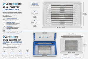 Système de recharge et kit d'implants dentaires en titane de qualité supérieure H6/7 OEM Zetomed Pro - Product Image 6