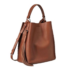 Latest Design Genuine Leather Handbags Custom Logo Print Eco Friendly Women's Bags Made In India - Product Image 1