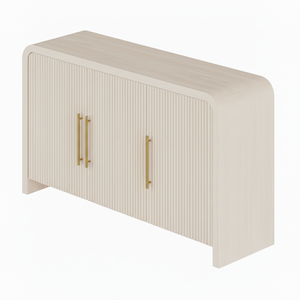 3 Doors Sideboard Coffee <b>Table</b> for Living Room Genuine Leather Living Room Furniture Factory Direct OEM ODM Custom Handcrafted - Product Image 1