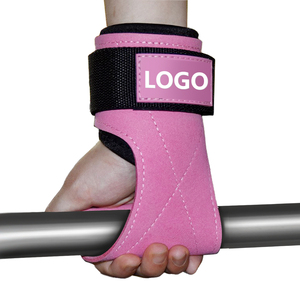 Support de poignet pour homme pour la musculation - Gants de protection en caoutchouc naturel et PVC avec fermeture auto-agrippante pour soulevés de terre et tractions - Product Image 4
