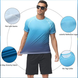 Nouveauté - T-shirt de compression pour homme à manches courtes en polyester, respirant, tendance, confortable, avec logo personnalisé - Product Image 6