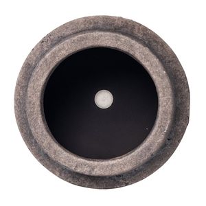 Set di 4 Vasi in Ceramica Nera Rotondi da 6 Pollici, Stile Alexander, 6x6x5.4 Pollici - Product Image 3
