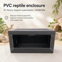Terrarium en PVC en gros pour reptiles, cage vivarium pour lézards, pythons, dragons barbus 90x45x45 cm – Cages et abris pour animaux de compagnie